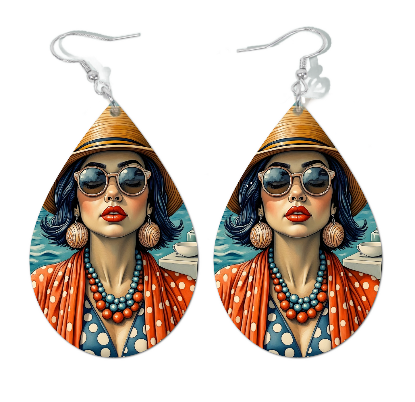 DOTS AND SHADES WATERDROP EARRINGS