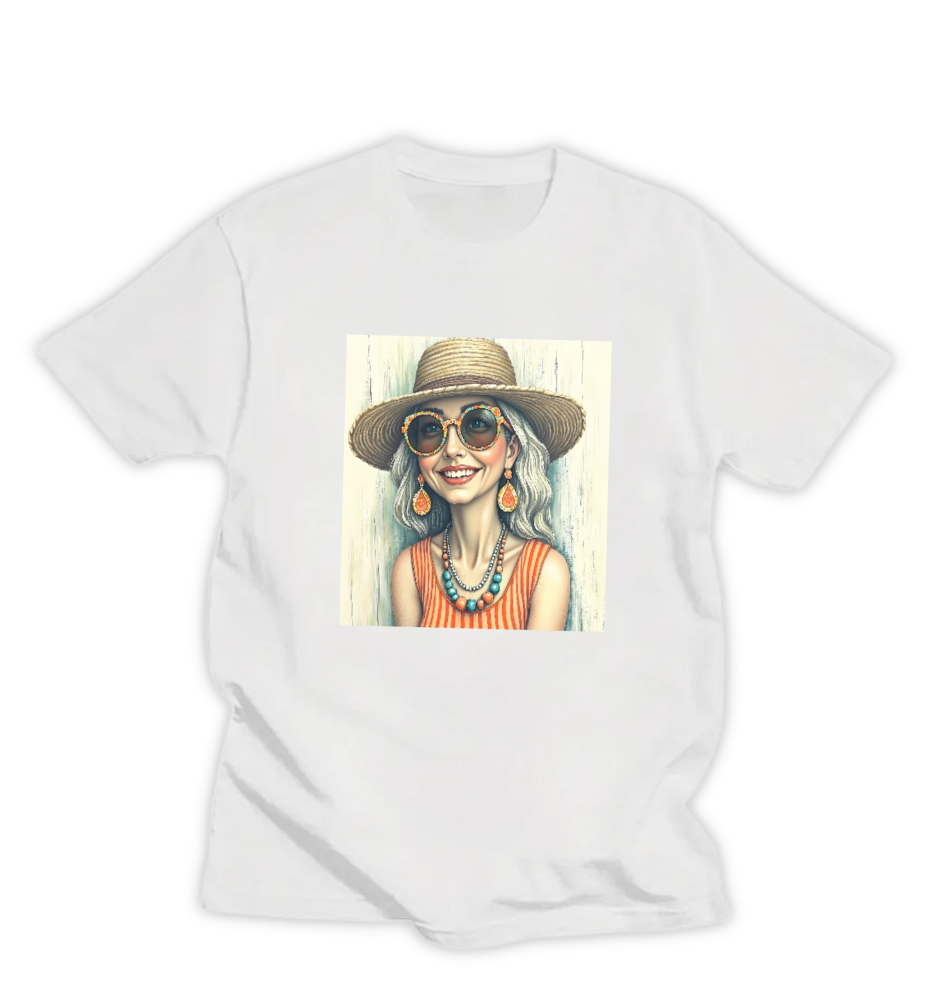TRUDY ORANGE FUSION, WOMEN'S T-SHIRT