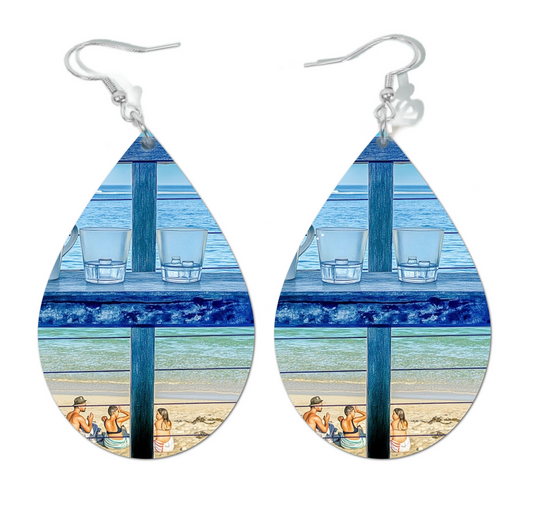 BREAKFAST AT WHITE ELEPHANT WATERDROP EARRINGS