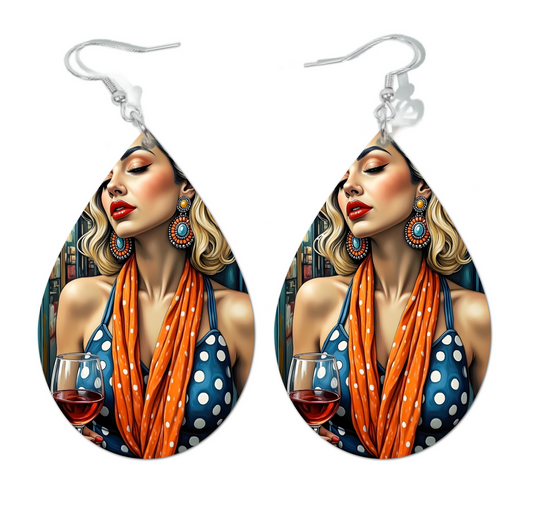 WINE WHISPERS WATERDROP EARRINGS