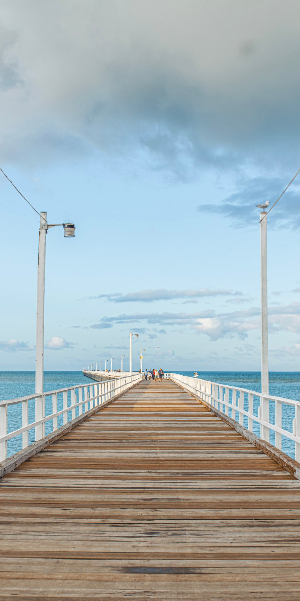 PIER IN DIVA BLUE BEACH TOWEL