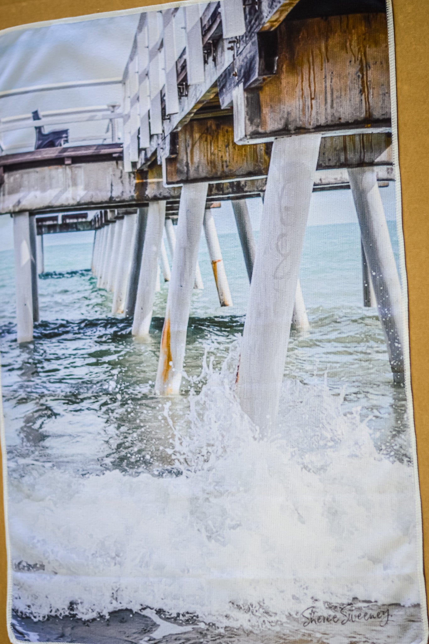 JETTY IN SEAGREEN HAND TOWEL