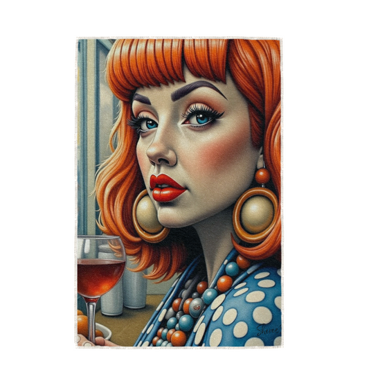 GINGER WINE, HAND TOWEL / TEXTILE WALL ART