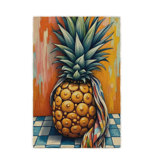PINEAPPLE, HAND TOWEL / TEXTILE WALL ART