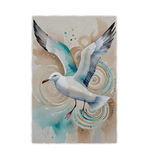 SEAGULL CHIC, HAND TOWEL / TEXTILE WALL ART