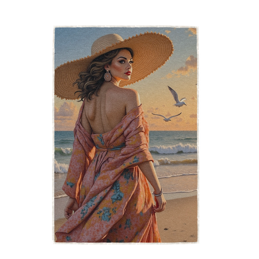 GOLDEN HOUR, HAND TOWEL / TEXTILE WALL ART