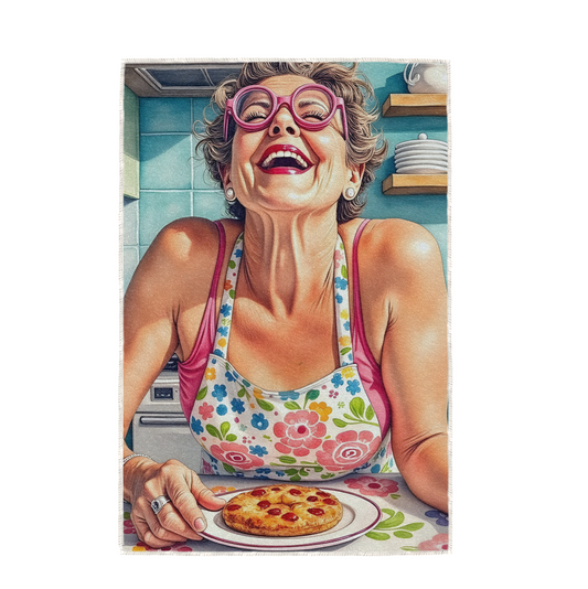 CHERRY DELIGHT, HAND TOWEL / TEXTILE WALL ART