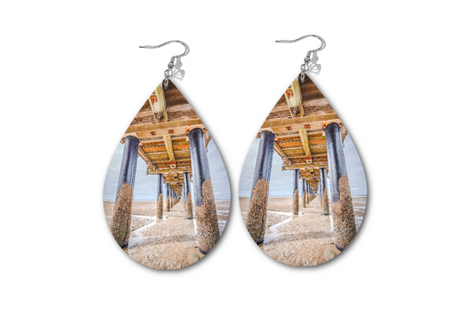 GRANDSTAND 2 WATERDROP EARRINGS