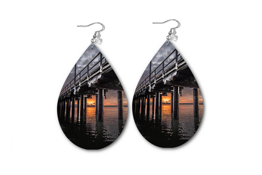 WINTRY SUNRISE WATERDROP EARRINGS