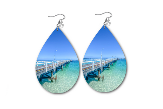 BUSSELTON JETTY WATERDROP EARRINGS