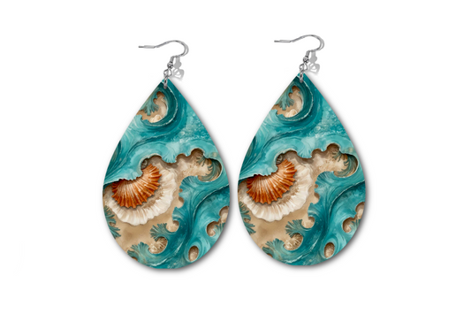 TURQUOISE TREASURES 1 WATERDROP EARRINGS