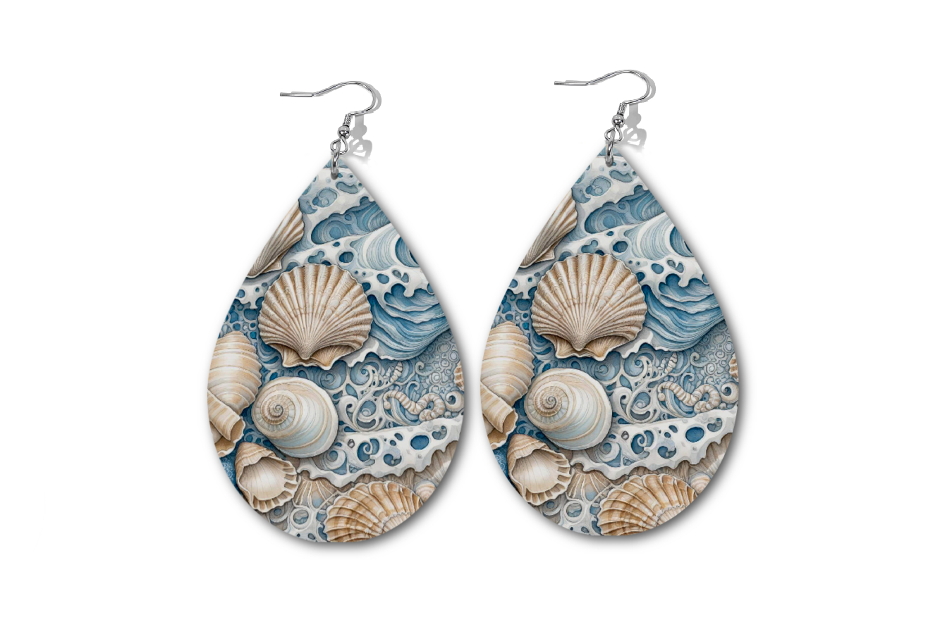 OCEAN LACE BLUE WATERDROP EARRINGS