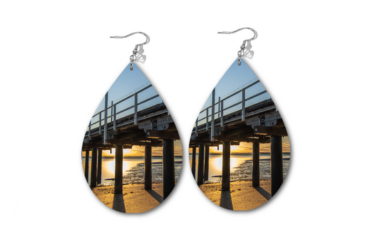 RISING SHADOWS WATERDROP EARRINGS