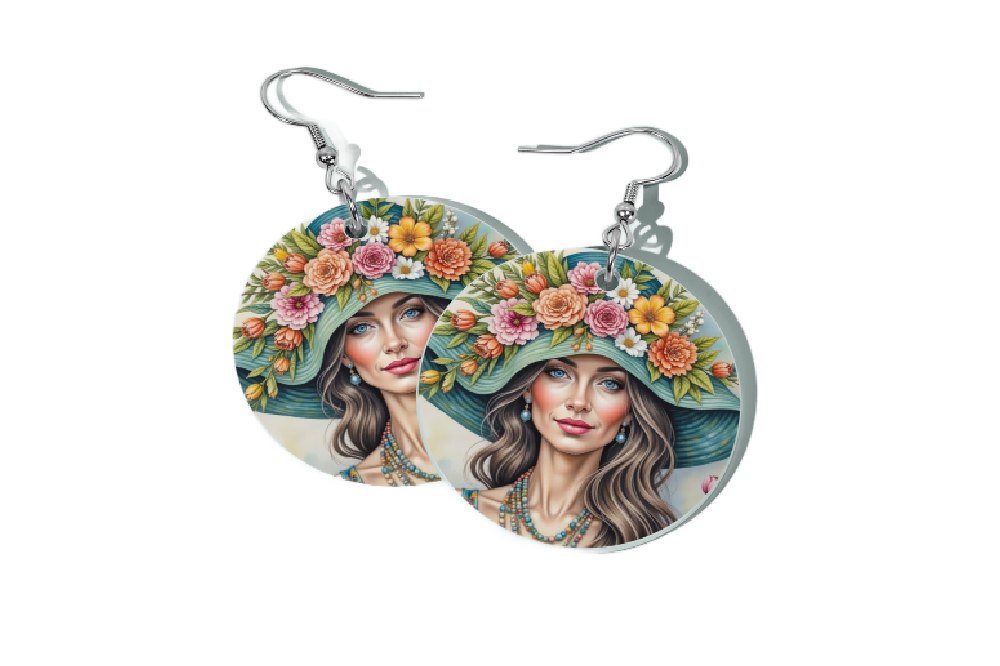 BLOOMS AND BONNET ROUND EARRINGS