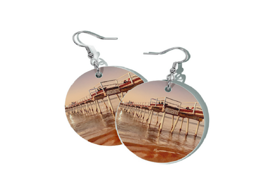 GATHERING AT DUSK ROUND EARRINGS