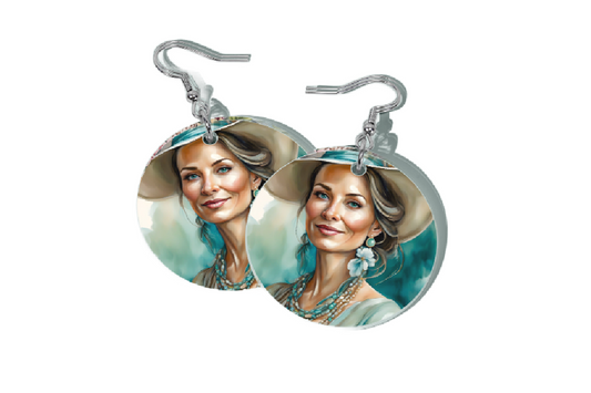 TEAL WHISPERS EARRINGS