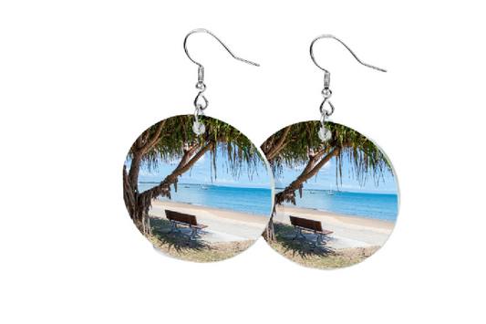 PANDANUS VIEW ROUND EARRINGS