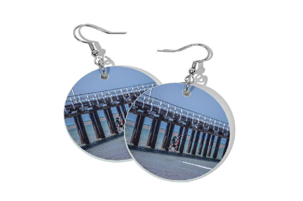 KITESURFER ROUND EARRINGS