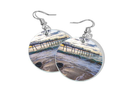 SUNSET KISSES ROUND EARRINGS