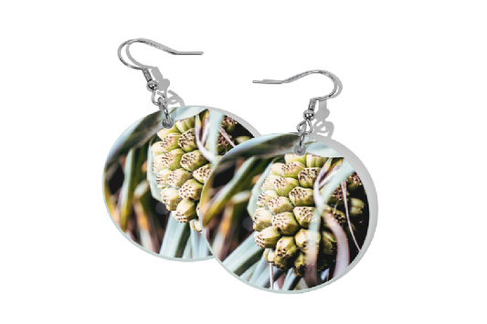 PANDANUS ROUND EARRINGS