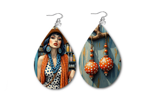 DOTS AND BEADS COMBO 3 WATERDROP EARRINGS