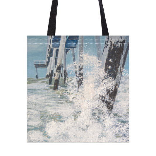 SPLASH AT JETTY, TOTE BAG
