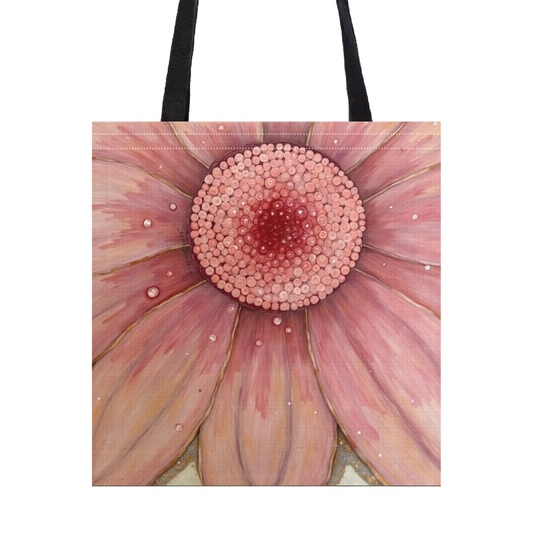 PINK DAISY, TOTE BAG