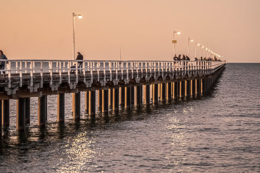 GATHERED ON PIER