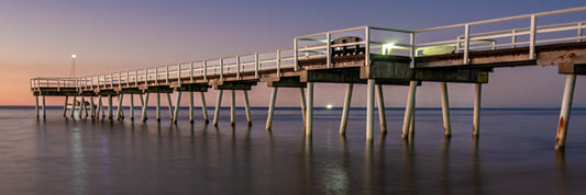 PINK TWILIGHT PANORAMIC CANVAS