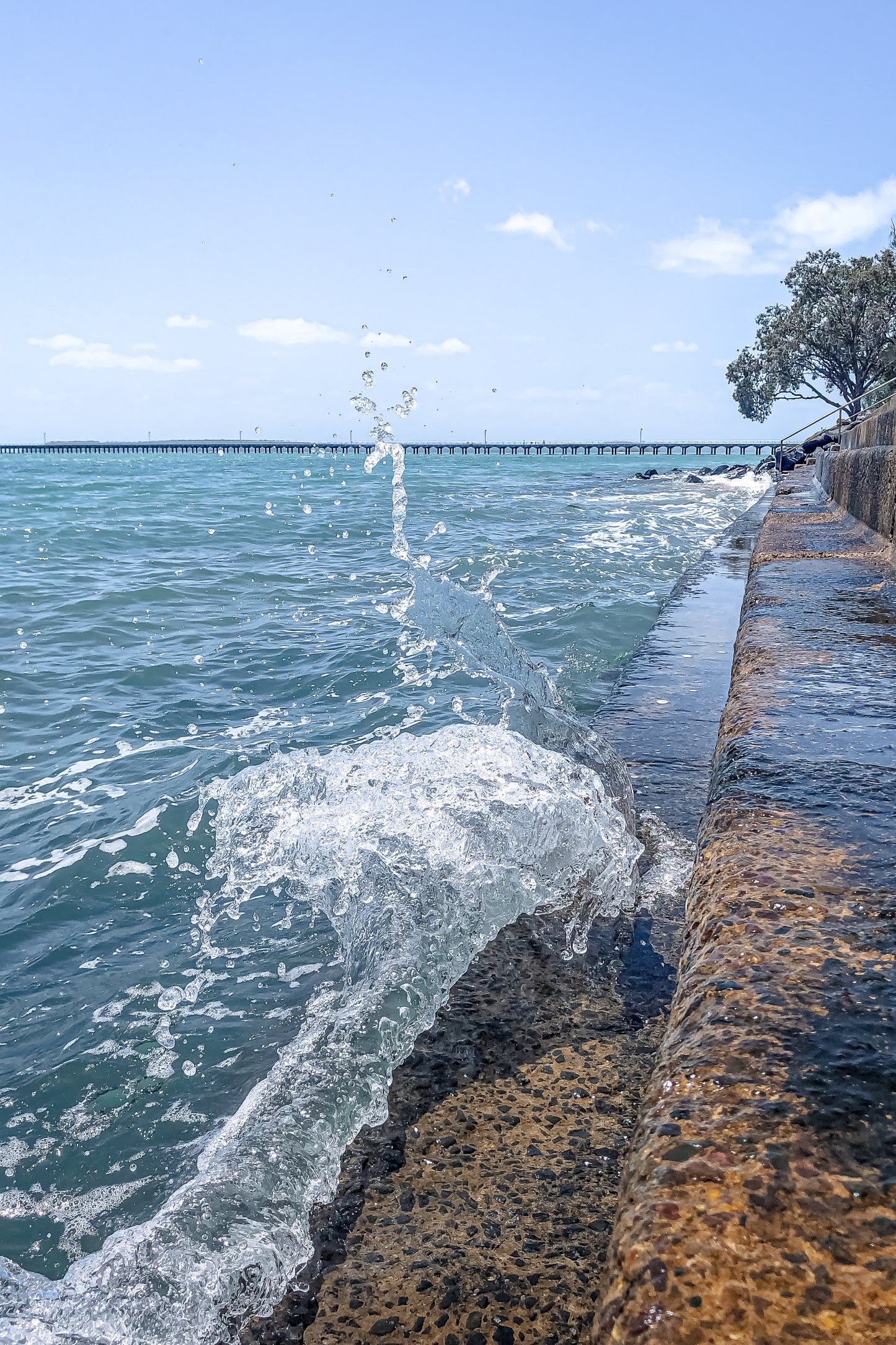 SPLASH AT SEAWALL