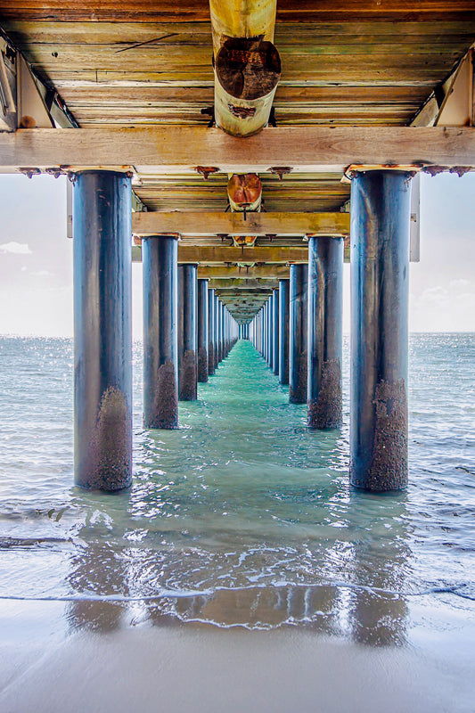 PIER IN GREEN HAND TOWEL