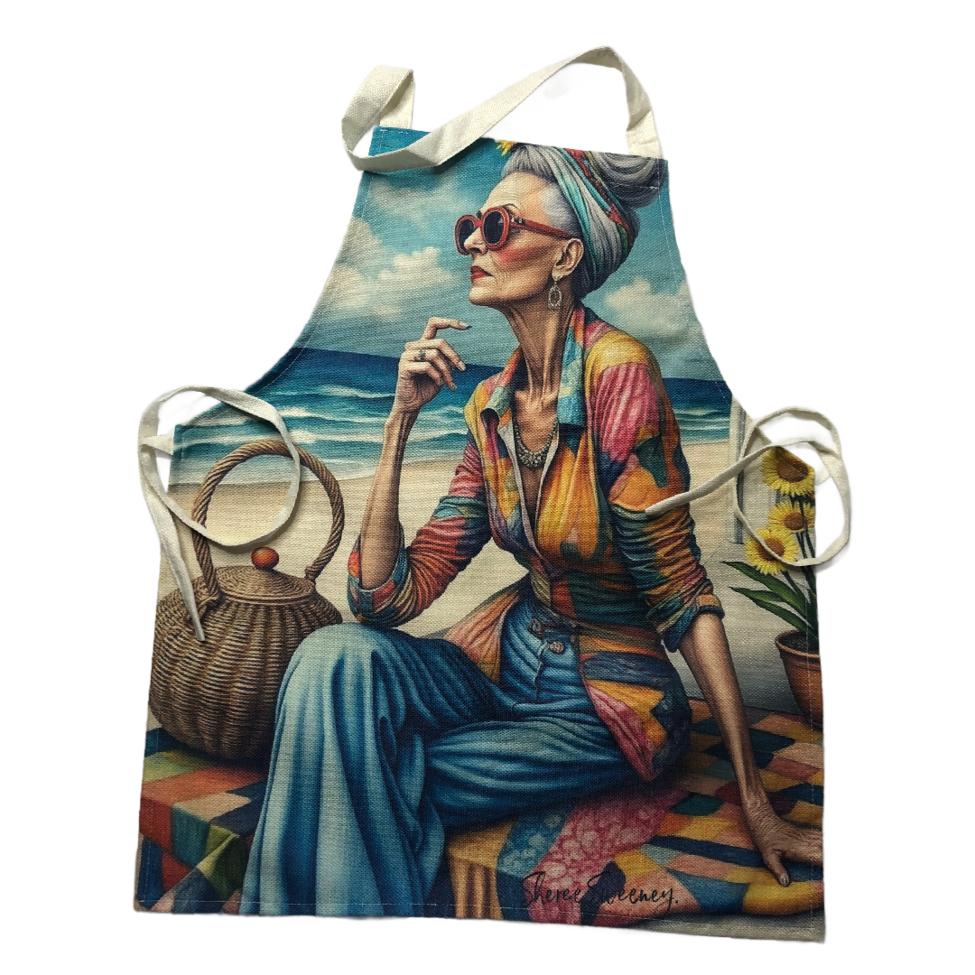 LILLIAN, CARNIVAL AND BLOOMS APRON