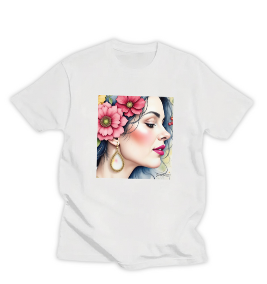 RUBY BLOOMS, WOMEN'S T-SHIRT