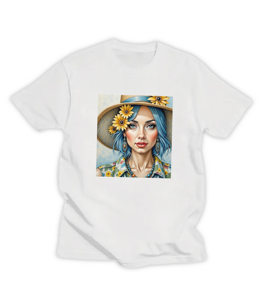 GOLDEN PETALS, WOMEN'S T-SHIRT