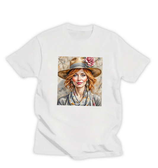 AUBURN BLOOM, WOMEN'S T-SHIRT