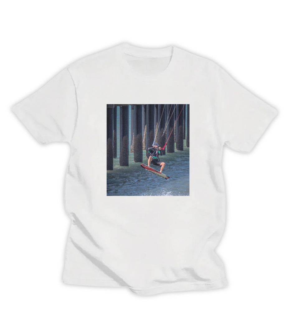 WINDSURFING AT PIER 2, UNISEX T-SHIRT