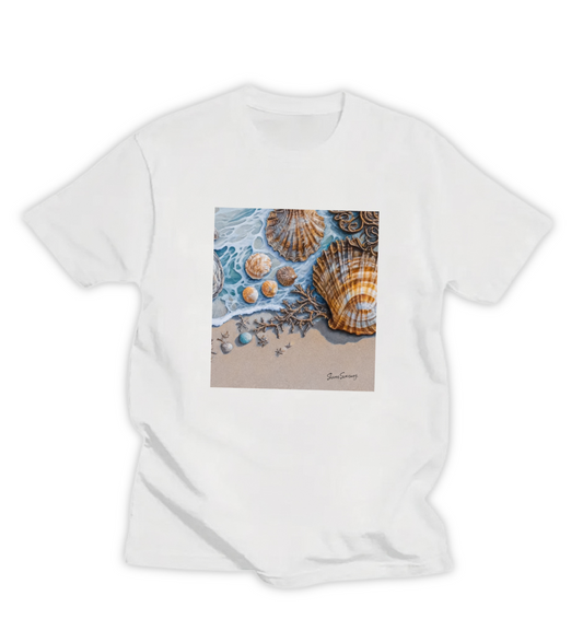 BEACH FRAGMENTS 4 WOMEN'S T-SHIRT