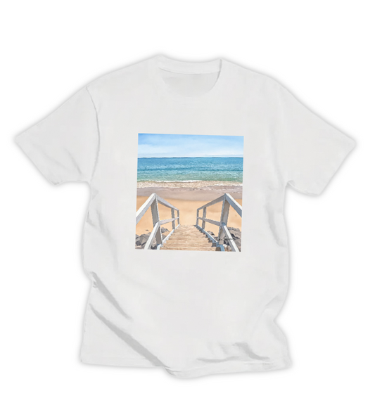 STAIRS TO SERENITY WOMEN'S T-SHIRT
