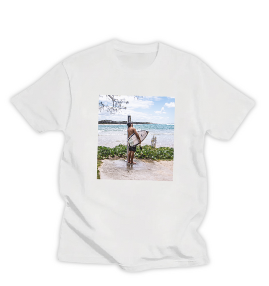 BEACH SHOWER, UNISEX T-SHIRT