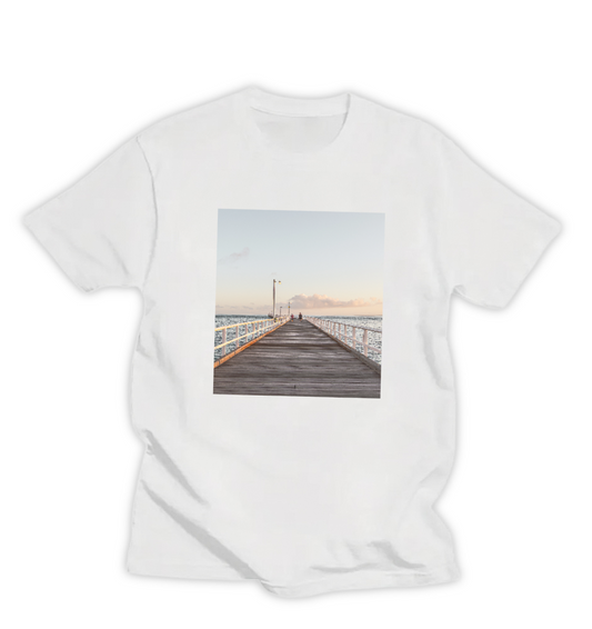 WEATHERED PIER, UNISEX T-SHIRT