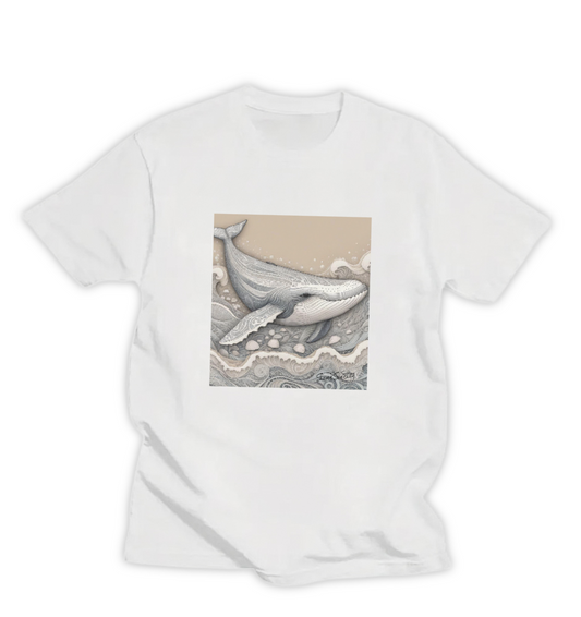 SILVER WHALE WOMEN'S T-SHIRT