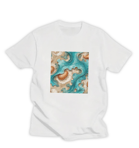AQUA FRILLS WOMEN'S T-SHIRT