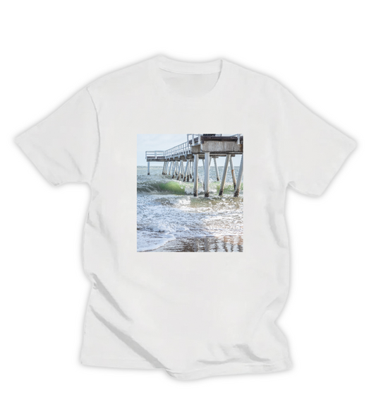 SEAGREEN UNDER JETTY, UNISEX T-SHIRT