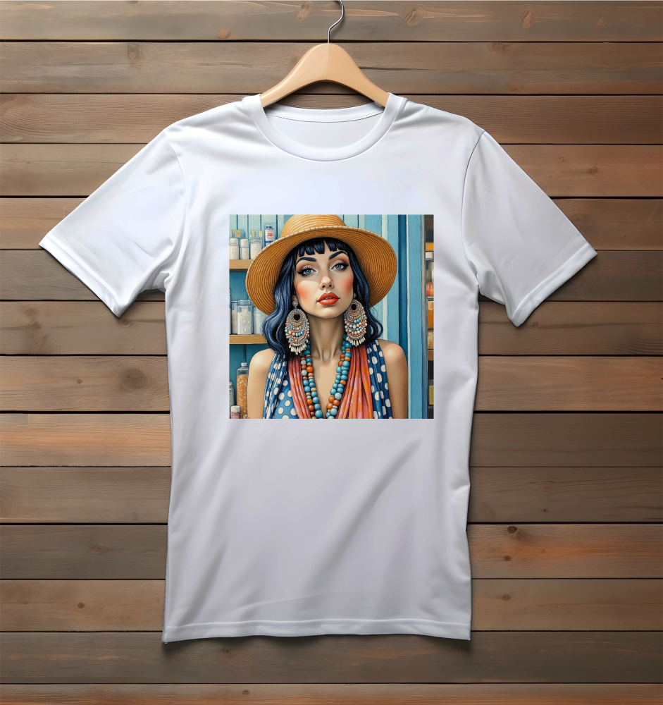 DOTTI WITH SEASHELLS WOMEN'S T-SHIRT