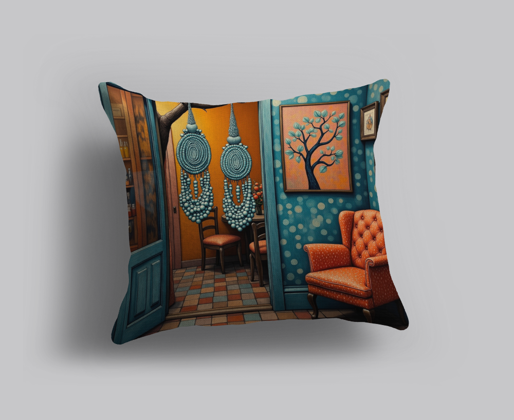 FRAMED TREE CUSHION