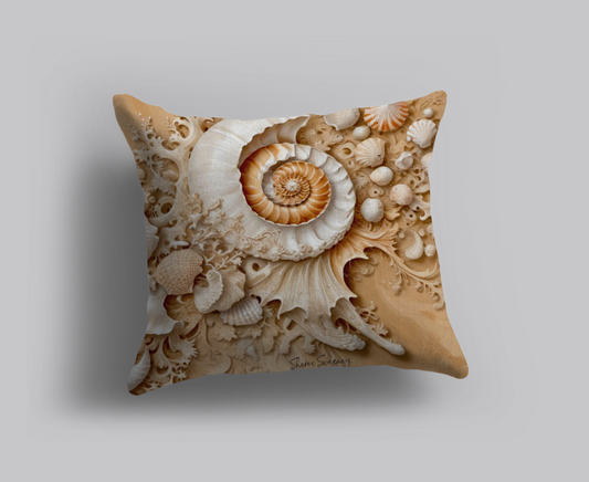 SHELLS IN CARAMEL CUSHION