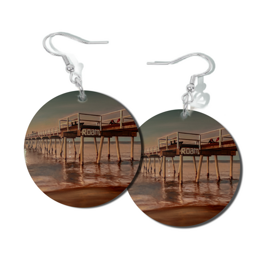 GATHERED AT DUSK, ROUND EARRINGS