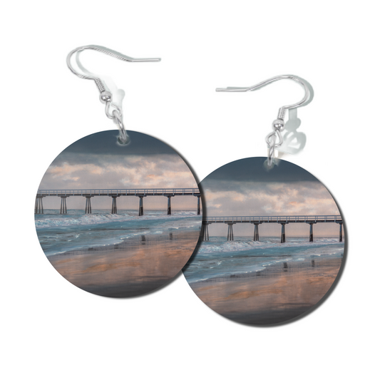 MOODY SUNRISE 1, ROUND EARRINGS
