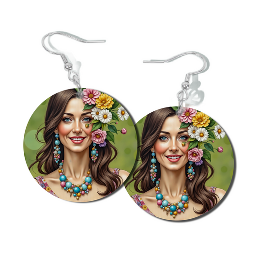 BLOSSOM CHIC ROUND EARRINGS