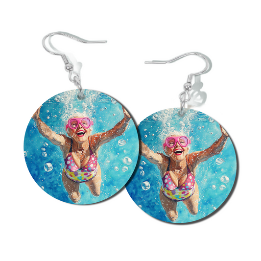 SPARKLING, ROUND EARRINGS